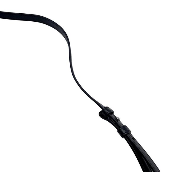 CELINE Logo Horizontal Pouch PVC/Leather Black 10L272GC6.02SI - Picture 6 of 10